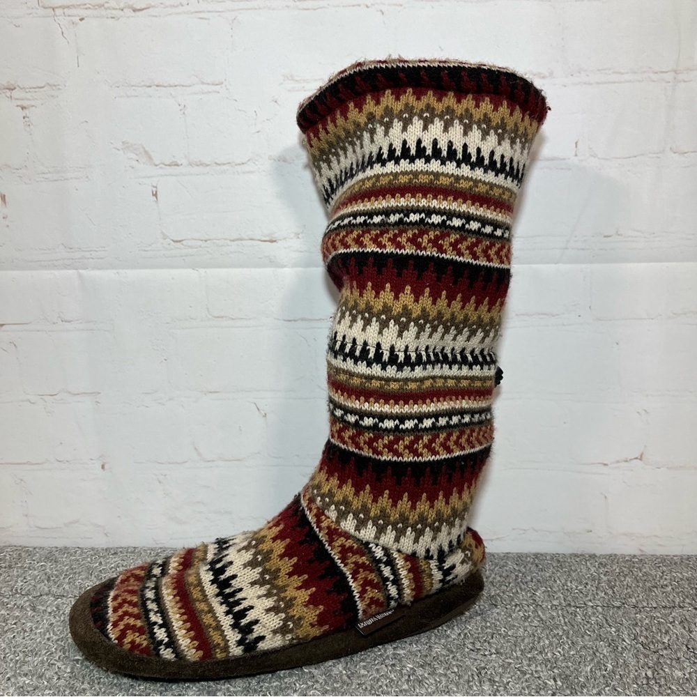 MUK LIKS Aztec Sherpa Lined Women’s Boots Moccasins Size 8-9
